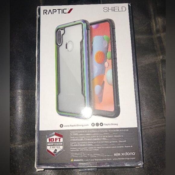 Samsung Galaxy A11, Iridscent Raptic Shield Case - Picture 2 of 3